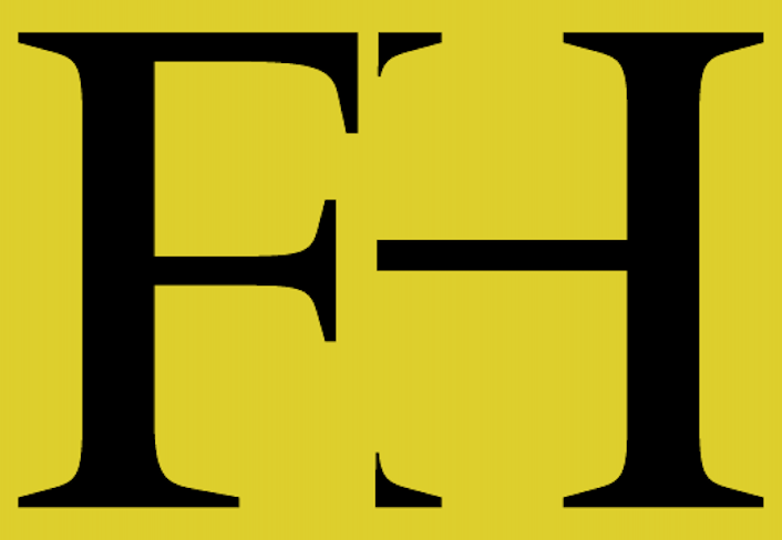 fh logo in black on a yellow square 